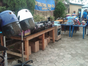*Display of working tools by Innerwheel to skills participants.