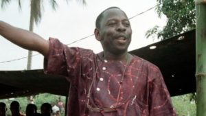 Ken Saro-Wiwa's father: Was hanged agitating over the Ogoni struggle in the past.