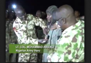 *Hardwork appreciated: Abu Ali's contributions appreciated, rewarded in his life and will be more appreciated in death. Photo shows Chief of Army Staff Lt. Gen. Tukur Yusuf Buratai, presenting him an award of excellence before his death.